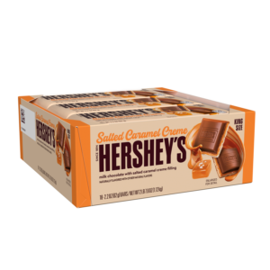 Hershey's King Size Salted Caramel Creme Filled Bar 2.2oz 18ct